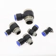 thumbnail image 3 of Conector de tubo neumático hexagonal 4mm-12mm SOBREDOSIS Tubo de manguera 1/8 "1/4" 3/8 "1/2" BSP Hilo masculino L Forma Gas Junta rápida Ajuste, 3 of 6