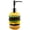 Yellow, variant on Hfppkn Donut Shaped Resin Soap Dispenser Refillable Lotion Pump Bottle for Bathroom Kitchen 16x7cm Yellow