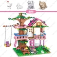 thumbnail image 3 of Casa del árbol de la amistad para niñas, bloques de construcción, Villa, Castillo, modelo, figura de niña, muñeca, juguete, venta al por mayor y al por menor, regalo de ladrillo Compatible, 3 of 5