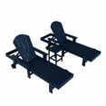 thumbnail image 5 of WestinTrends 3 Piece Adirondack Poly Reclining Chaise Lounge With Arms & Wheels, Navy Blue, 5 of 5