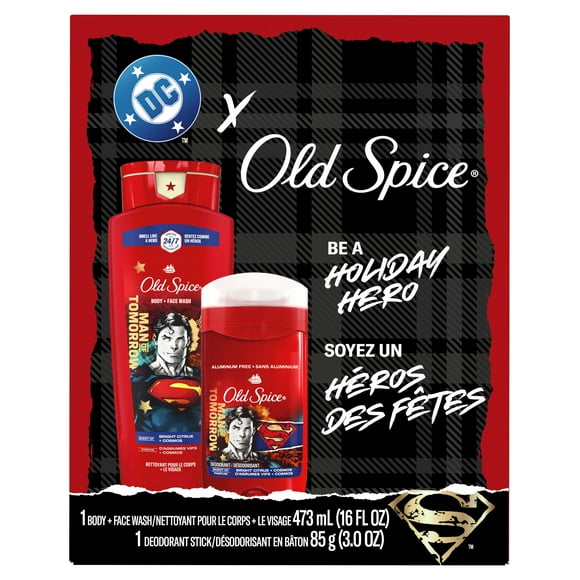 Old Spice Superman Gift Set with Superman Deo 85g and Body Wash 473mL