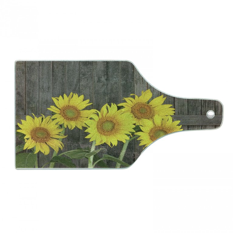  Ambesonne Sunflower Cutting Board, Helianthus