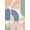 Blue, Pattern 1, variant on ODIKA 4'x6' Pastel Multicolor Retro Gradient Arch Washable Area Rug Mid Century Modern Aesthetic Pattern Stain Resistant, Low Pile, Easy Care for Dorm Room, Small Living
