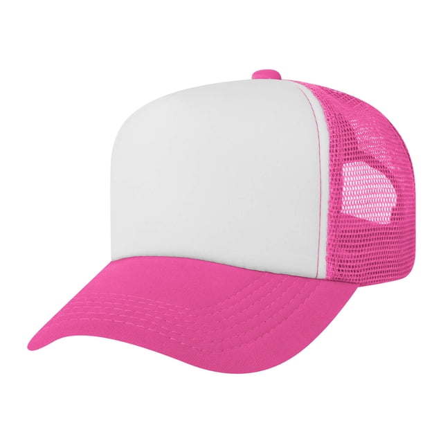 TOPTIE Adult 5 Panel Trucker Hat Foam Front Mesh Back Baseball Cap