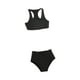 thumbnail image 5 of Traje de baño casual coleccionable para mujer a escala 1/6, chaleco y pantalones cortos de moda. Negro, 5 of 8