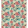 thumbnail image 3 of Ambesonne Flowers Duvet Cover Set, Floral Colorful Grown Roses, 2-Calking, Pale Taupe Pale Rust, 3 of 7