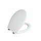thumbnail image 3 of Toilet seat with easy close fall brake, stainless steel 'fix clip' fixing, White, Duroplastic, Bilbao, 35 x 43.5 cm, 3 of 5