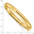 thumbnail image 4 of Auriga Fine Jewelry 925 Sterling Silver Gold-Plated 8mm Hinged Bangle for Women, 4 of 5