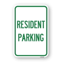 SignMission A-1218-23356 12 x 18 in. Aluminum Sign - Parking Sign Resident Parking