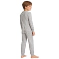 thumbnail image 2 of Doomiva Children's Special Needs Adaptive Clothing One Piece Anti-strip Romper Long Sleeve Zip Back Overall Jumpsuit Grey 16, 2 of 7