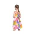 thumbnail image 4 of Girls Dress Rainbow Colorful Cartoon Zigzag Spaghetti Sundress Cotton 5 Years, 4 of 8