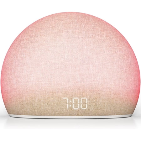 Sunrise Clock Radio for Bedroom - Wake Up Naturally with Gentle Light & Nature Sounds, Relax with Speaker & Night Light