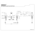 thumbnail image 2 of Kingston Brass KB959LP Kingston Brass Magellan Two Handle 4" to 8" Mini Widespread Lavatory Faucet, 2 of 2