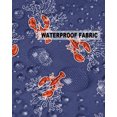 thumbnail image 5 of Pack of 2 Outdoor Pillow Covers, Red Lobster Blue Background Waterproof Square Throw Pillowcase Cushion Decorative Pillow Covers for Couch Patio Tent, 20x20 in, 5 of 6