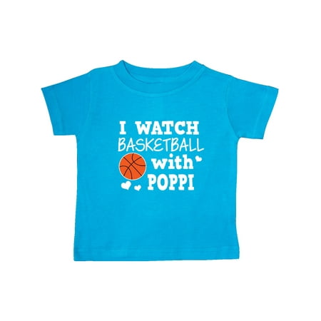 

Inktastic I Watch Basketball with Poppi Gift Baby Boy T-Shirt