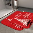 thumbnail image 6 of 1pc Merry Christmas Poster Absorbent Non-Slip Bathroom Thickened Flannel Rug Decor,Soft,Quick Drying,Suitable For Indoor/outdoor Use,Bathrooms,Bedrooms,Kitchens,Terrace,Laundry Rooms,16"x24", 6 of 9