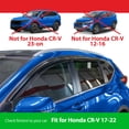 thumbnail image 2 of Goodyear Shatterproof Side Window Deflectors for Honda CR-V (CRV) 2017-2022, Rain Guards, Window Visors for Cars, Vent Deflector, Car Accessories, 4 pcs. - GY008732, 2 of 8