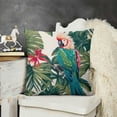 thumbnail image 2 of Pieces Soft Pillowcases King Cockatoo Parrot Banana Leaves Decorative Bed Pillow Sham Rectangle Cushion Cover for Sofa Couch Zipper Closure, 2 of 5