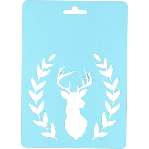 Momenta Stencil 5 X7 -Deer Head With Fauna