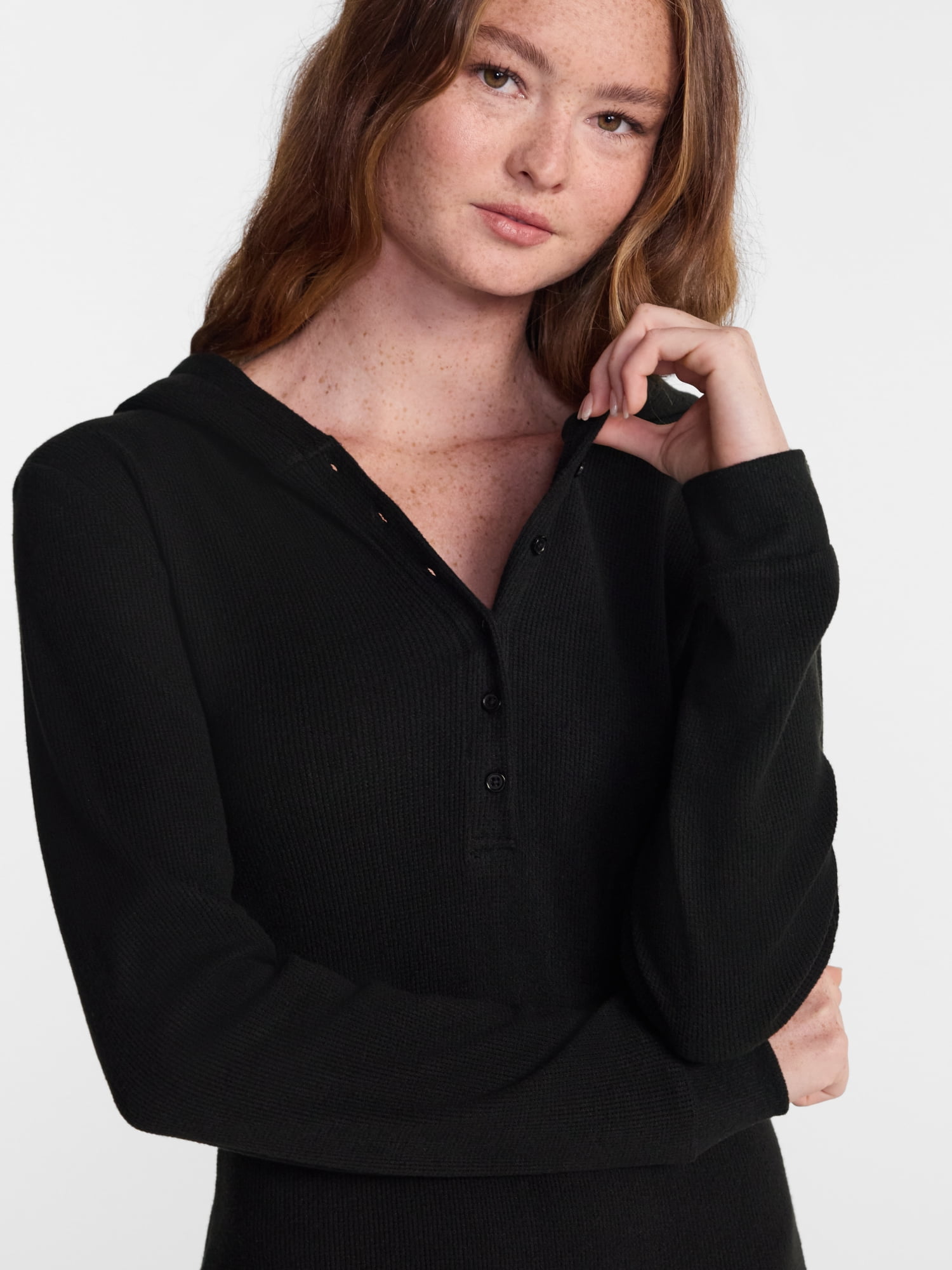 No Boundaries Waffle Knit Romper, Women’s XS-2X