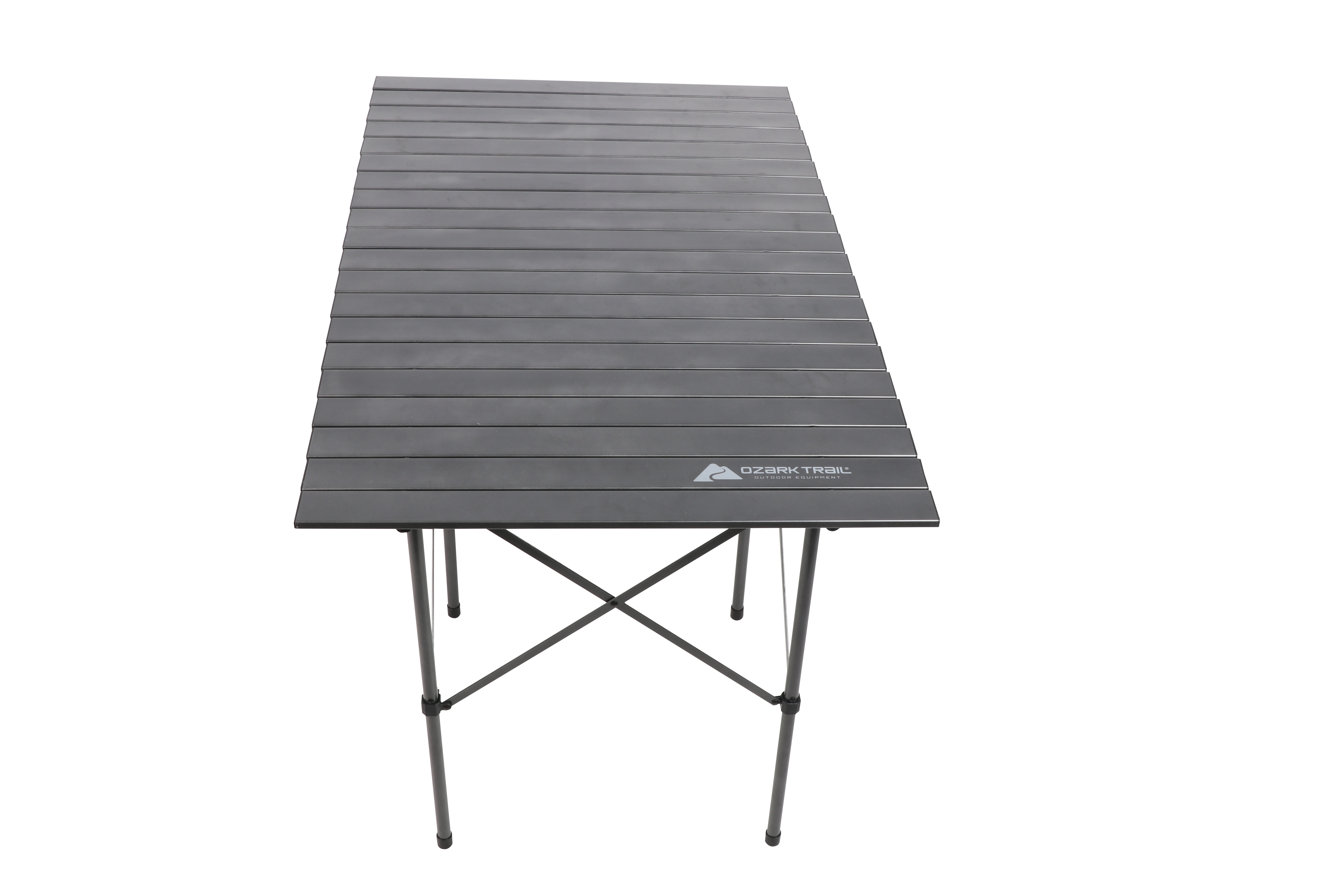 Ozark trail aluminum top rectangular outdoor camping folding online table