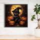 thumbnail image 3 of Pintura de diamante con cuentas cuadradas 5D DIY, Kit de decoración de gato negro de Halloween, 45x45cm Hugtrwg Para estrenar, 3 of 9