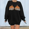 thumbnail image 2 of Sweatshirt pour Femmes, Pull Squelette Citrouille Mains Seins pour Halloween, 2 of 5