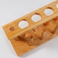Yage Wooden 6 Vents Test Tube Rack Holder Stand School Laboratory