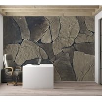 Surface Texture Wallpaper Wall Mural - Baltic Brown Stones