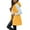 Yellow, variant on Women's Mid-Length Hooded Puffer Vest, Quilted Sleeveless Jacket, Lightweight Warm Outerwear, Side Button Details, Front Zip Closure, Fall Winter Layering Piece, Comfortable Casual Coat Yellow XXL