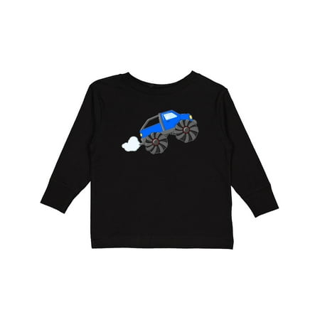 

Inktastic Blue Monster Truck Action Gift Toddler Boy or Toddler Girl Long Sleeve T-Shirt