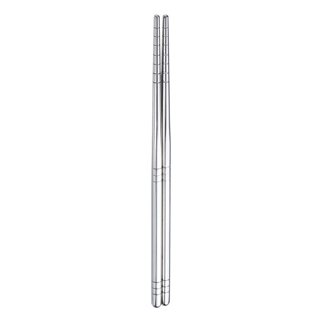Less Than 5 Tableware Metal Chopsticks 1 Pairs 9.5 Inch Stainless Chopsticks 304 Korean Chopsticks Reusable Dishwasher Silver Reusable Chopsticks Set for Dinner