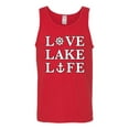 thumbnail image 2 of Wild Bobby, Anchor Wheels Love Lake Life, Men Graphic Tank Top, Red, 3X-Large, 2 of 4