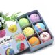 thumbnail image 4 of Set de regalo de 6 bombas de baño para bebés, niñas, mujeres y hombres. Sales de baño relajantes y blanqueadoras de piel, aceites esenciales orgánicos, 6 colores y 6 aromas., 4 of 8