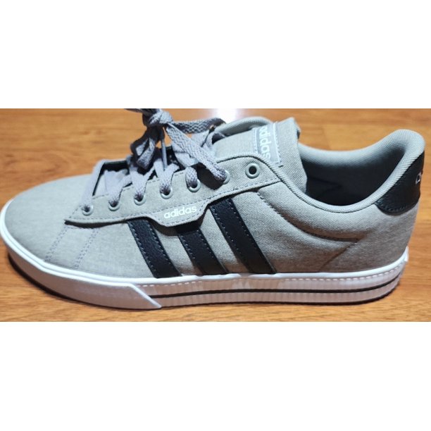 NWT Men's Ad-id-as Sz 11 DAILY 3.0 Dove Grey Core Black White Skateboard Shoes