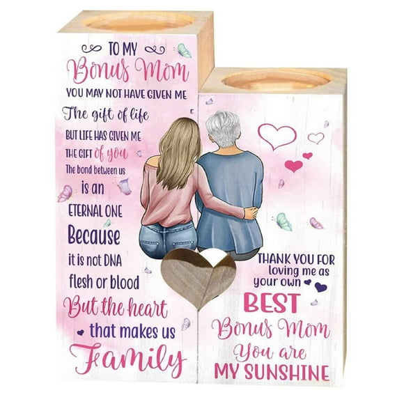 Xihbxyly Candelabros de Madera para Té, Diseño Romántico En Forma de Corazón, Regalos de Boda Únicos, Decoración Del Hogar, Perfectos para Cenas a La Luz de Las Velas, San Valentín, Navidad, Tamaño 1