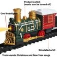 thumbnail image 5 of Gifts for Kids! Fwttom Toy Cars, Christmas Train Children's Toy Mini Simulation Train Toy Gift Retro Lighting Music Assembly Rail Car Toy, 5 of 9