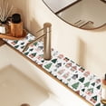 thumbnail image 2 of Yayeee Faucet Mat for Kitchen Sink 14.7" Diatomite Long Splash Guard Pad, Orange Christmas House, 2 of 7