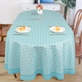thumbnail image 5 of Sage Green Oval Tablecloth for Oval Table Smaller Than 54 x 96 inches, Waterproof Table Cloths for Dining Room Indoor Outdoor Table Cloth - 60x102in, 5 of 6