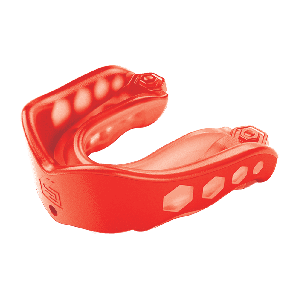 Shock Doctor Adult Gel Max Red Mouth Guard Red Strap or Strapless 