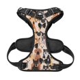 thumbnail image 3 of TEQUAN Medium Dog Harness with Leash, Funny Dogs Cute Puppy Prints Reflective No Pull Adjustable Pet Vest (M), 3 of 7