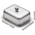 thumbnail image 5 of Stainless Steel Butter Dish with Lid Fridge Butter Dish, 5 of 5