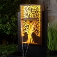 thumbnail image 4 of Serenity Grove - Outdoor Metal Square Tree Hollow Fountain, 4 of 5