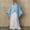 02-Blue, variant on Women's 2 Piece Outfit Set, V Neck Batwing Sleeve Cardigan with Loose Casual Dress, Solid Color Matching Duster and Midi Dress Set 04-Yellow S