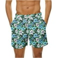 thumbnail image 2 of Hicidod Mens Swimming Trunks Quick Dry Swim Shorts with Mesh Lining Funny Print Casual Swimwear Bathing Suits Beach Short, 2 of 6