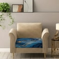 thumbnail image 5 of Renewold Marble Blue Gold Couch Seat Cover Sofa Seat Slipcover Replacement Stretch Furniture Protector Sofa Cover Armchair Slipcover for Kids, Pets, Machine Washable, S, 5 of 5