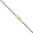 thumbnail image 4 of Auriga Fine Jewelry 14K Tri-Color Gold 1.75mm Rope Chain Bracelet 7 inch for Women, 4 of 6