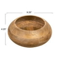 thumbnail image 2 of Bloomingville Modern Round Wood Bowl, Natural Finish, 2 of 6