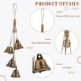 thumbnail image 5 of 6 Pcs Bells DIY for Door Knob Bells Door Knob Hanger Bell Wind Chimes Hanging Bells with Rope DIY for Witchy Room Home Decor Witchy Gifts, 5 of 6