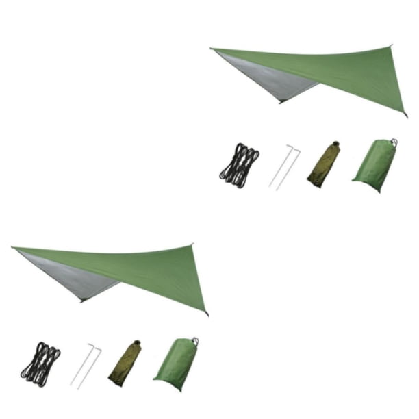 Soidarity Durable Tent Tarp 230x140cm Fly Tent Cloth Canopy Ground Green Tarpaulin Tipo 1 2Conjunto